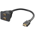 Adapter HDMI 1xplug/2xsocket