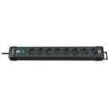 Extension Socket Premium-Line 8-Way 3.00 m Black - Protective Contact TYPE F