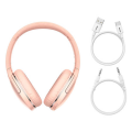 Headphones pink large Baseus Encok D02 Pro USB-C 40h