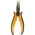 Needle-nose pliers with long smooth jaws rounded on the outside, 160mm