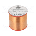 Coil wire; single coated enamelled; 0.1mm; 0.2kg; -65÷155°C