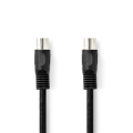 5DIN plug-5DIN plug 1m black cable