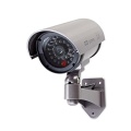 Dummy Security Camera | Bullet | IP44 | Battery Powered | Outdoor | Including wall mount | Grey