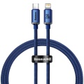 Baseus Crystal cable USB-C to Lightning, 20W, 1.2m (sinine)