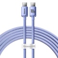 Baseus Crystal Shine cable USB-C to USB-C, 100W, 1.2m (purple)