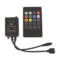 Wireless IR Controller for RGB Strip 12V 3*2A, 20 Buttons, Music controll