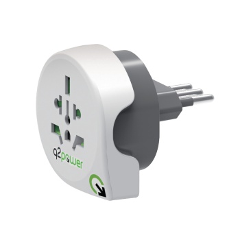 Travel Adapter World-to-italy Earthed, Q2 Power