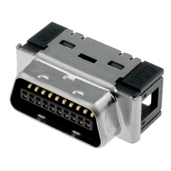 Connector, mdr, pin:20, shielded, for cable, mat, polyester,
