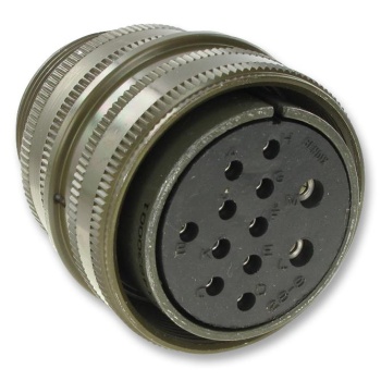 Connector, circular, size 18, 4way,MS3106A18-10S-RES