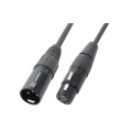 XLR3F-XLR3M Microphone cable 50cm PD Black