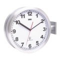 Radio-controlled Wall Clock 38 Cm Analogue Silver/white