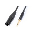 XLR3 plug-6.3mm mono plug gilded cable 15cm adapter PD