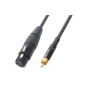 XLR3 штекер-RCA штекер кабель 3м, PD Чёрный