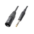 XLR3 plug-6.3mm stereo plug gilded cable 15cm adapter PD