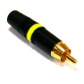 RCA штекер металлический Жёлтый Neutrik NYS373-4