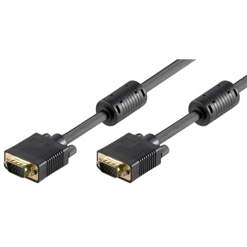 VGA кабель 2М  HD15M/HD15M AWG23 Чёрный