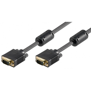 VGA cable 3m HD15M/HD15M AWG23 Black