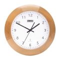 Radio-Controlled Wall Clock 32 cm Analogue Brown / White