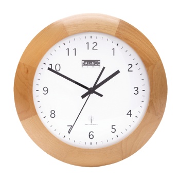 Radio-Controlled Wall Clock 32 cm Analogue Brown / White