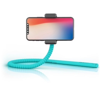 Selfie stick with Bluetooth - easily bent Green