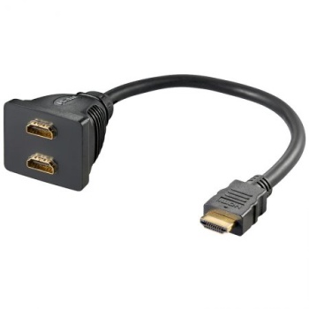 Üleminek HDMI 1xpistik/2xpesa