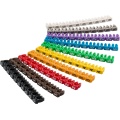 Kaablimarkerid 10x 0-9 värvilised 100tk 1.5-2.5mm juhtmele