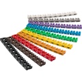 Kaablimarkerid 10x 0-9 värvilised 100tk 2.5-4mm juhtmele