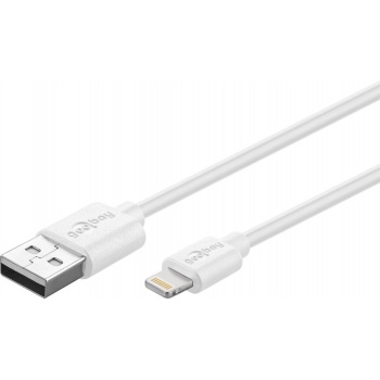 USB - Apple Lightning kaabel 2m, valge MFI