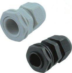 Flat-Hole Insert Cable Gland M12, Grey, 3..6.5mm