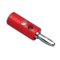 4mm Banana plug with clamping screw Red