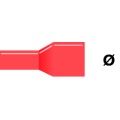 3.96mm Клемма изолированная цилиндрическая Красная