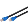 CAT6 Patch Сетевой интернет кабель Уличный 40м U/UTP CCA 24AWG Чёрный