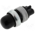 Starter button OFF-(ON) 12V  60A 16mm Black (rubber protection)