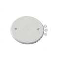 Cover for junction box 68mm with screws White