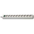 Extension Socket Eco-line 10-way 3.00 M Grey - Protective Contact Type F