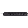 Extension Socket 6-way 2.00 M Black - Protective Contact Type F