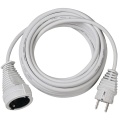 Power Extension Cable 5.00 m H05VV-F 3G1.5 IP20 White