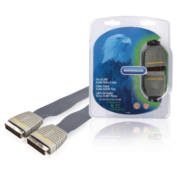 SCART Cable SCART Male - SCART Male 5.00 m Blue