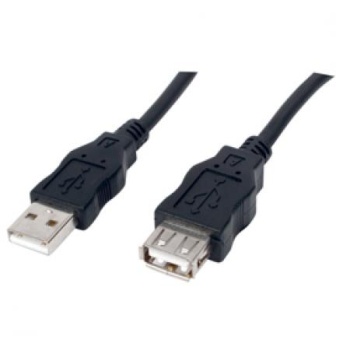 USB 2.0 extension wire 3m Black