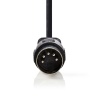 5-DIN plug-5DIN plug audio cable 3m Black