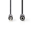 3.5mm stereo extension wire 3m Black