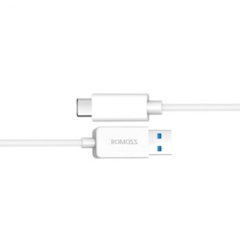 USB 3.0 A - type C kaabel 1m valge Romoss
