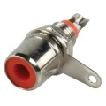 RCA socket for panel Red