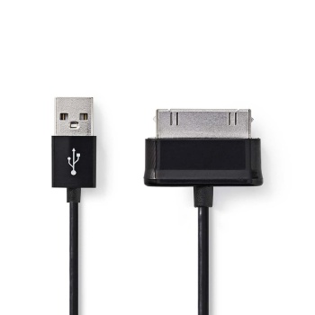 USB-A 2.0 kaabel Samsung Tab 30pin 1m, Must