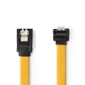 SATA 7-pin кабель для передачи данных 1m 6Gb/s, прямой - угловой штекер