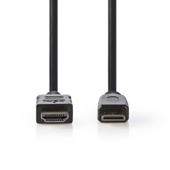 HDMI-mini HDMI 1.4 кабель 1.5м штекер - штекер, Чёрный
