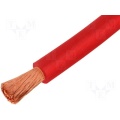 Silicone wire, soft 4mm2 -50..+135deg class 6 Red