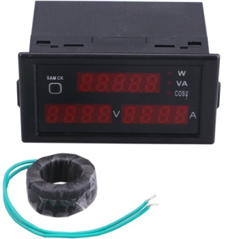 Digitaalne volt-ampermeeter AC 200.0-450.0V 0-100.0A 30kW paneelile