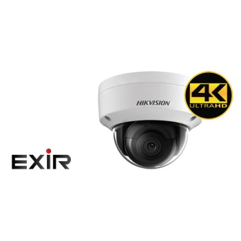 Dome IP Camera 8MP H.265+ 2.8mm, Poe, Hikvision