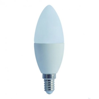 LED lamp E14 küünal C37 230VAC 7W 560lm soe valge 3000K